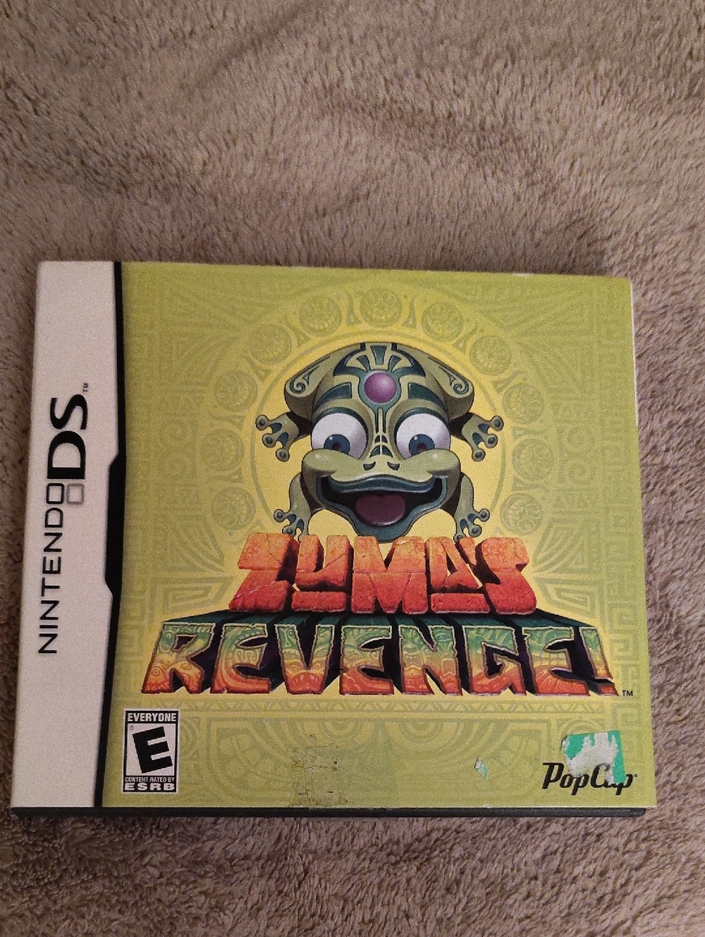 Zuma's Revenge Nintendo DS Game - Yellow Green Cover Cib